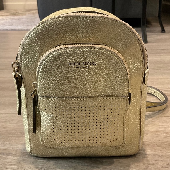 HENRI BENDEL Backpack Metallic Gold LIKE NEW main image 7
